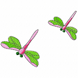Dragon Flies Embroidery Design 5